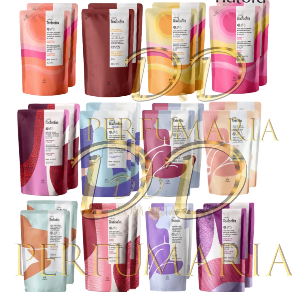 1 ou 2 Refil Creme Hidratante Tododia Natura 400ml Cada