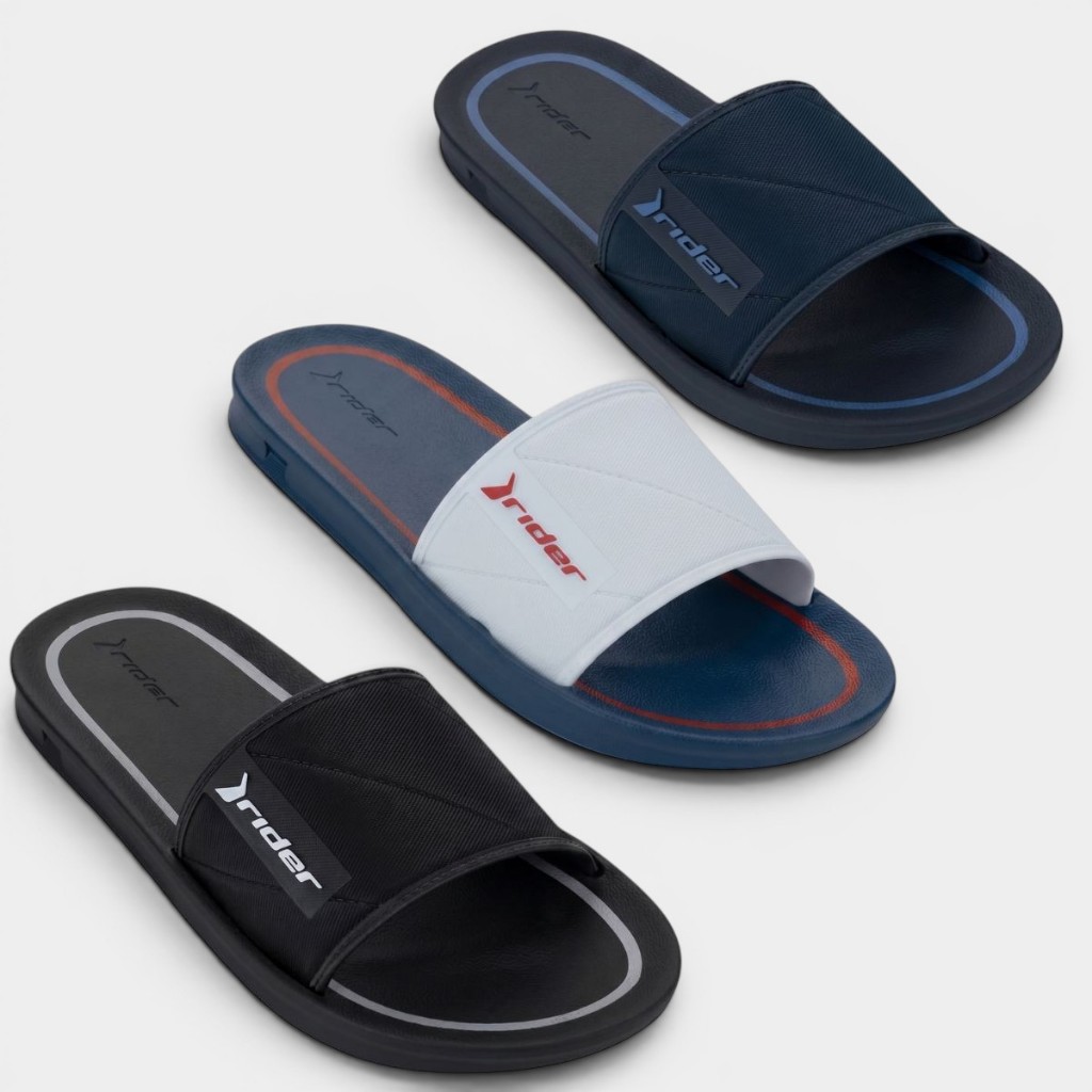 Chinelo Rider Slide Street Listra Masculino