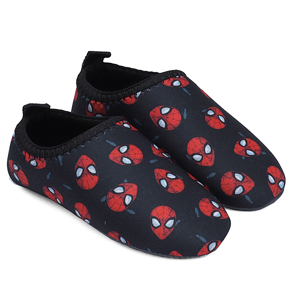 Sapatilha Antiderrapante Aranha Neoprene Sapato Aquático De Criança Infantil Calce Fácil