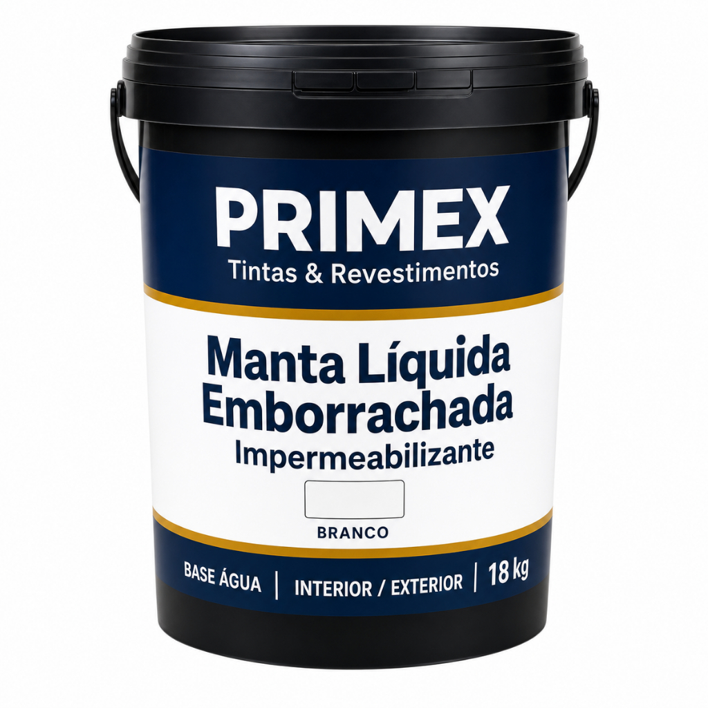 Manta Líquida Emborrachada Impermeabilizante 18kg Cor Branca Uso Geral