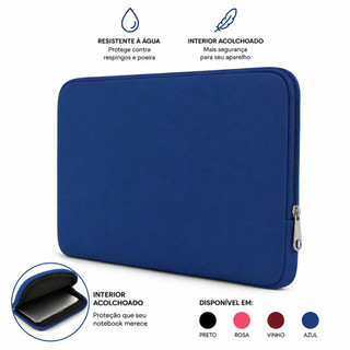 Capa maleta de notebook 13 a 17 polegadas, resistente a respingos
