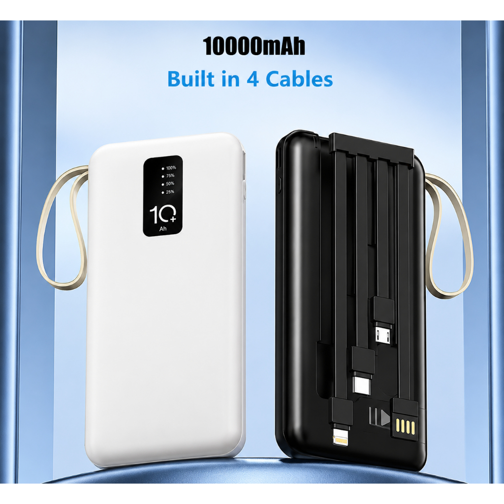 Power Bank 10000mAh Carregador Portátil CD04 USB Recarregável para Celular