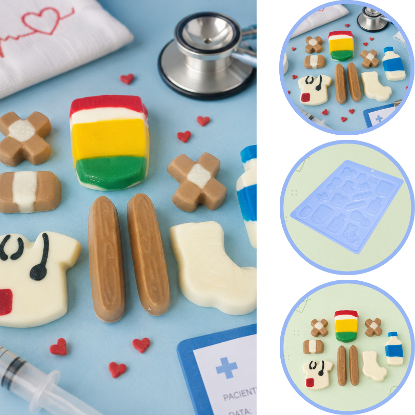 1~10 FORMA SIMPLES EMERGÊNCIA CÓD.:9695 (G2) EM ACETATO BWB PARA BOMBOM, DOCES DE CHOCOLATE E CONFEITARIA. (CHOCO)