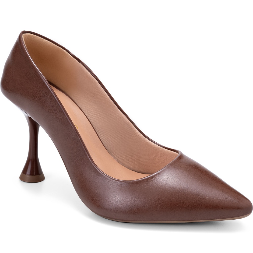Scarpin Feminino Lumiss Salto Fino Alto Bico Fino Elegante Confortável Casual Moda Clássico