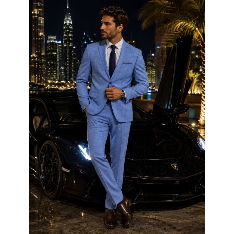 Blazer Masculino + Calça Kit Terno Microfibra  * Não é Transparente* Várias Cores