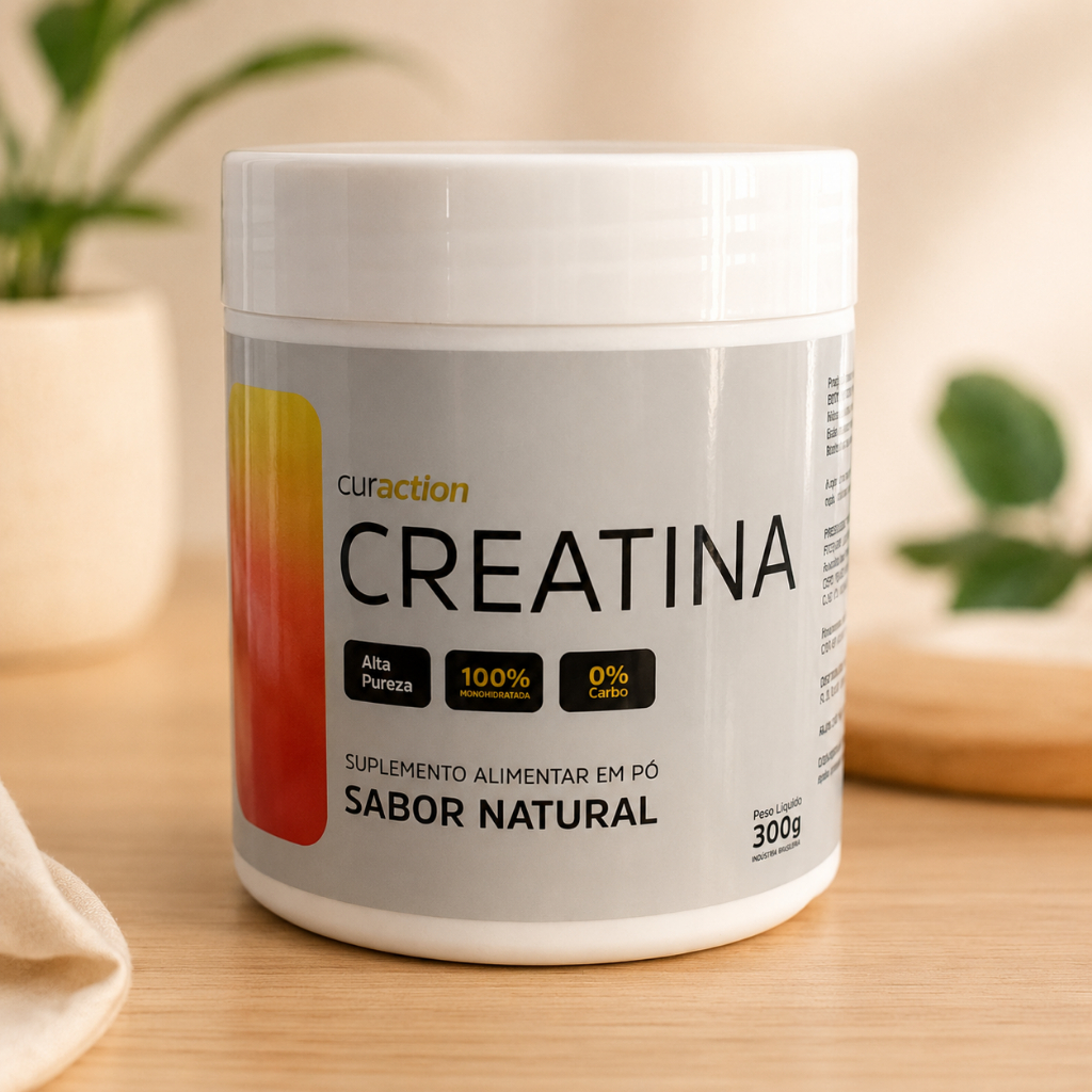 Creatina 100% Pura Monohidratada 300g - Curaction