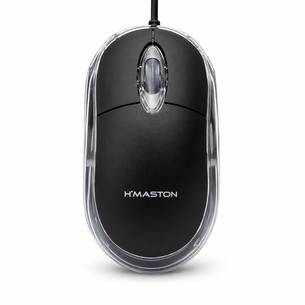 Mouse de Computador com Fio H'Maston Ergonomico USB para PC Notebook Desktop Escritorio Trabalho Barato Atacado