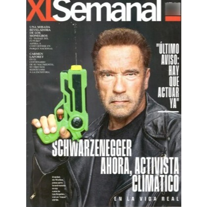 REVISTA XL SEMANAL, DE 29 DE AGOSTO DE 2021, COM ARNOLD SCHWARZENEGGER NA CAPA.