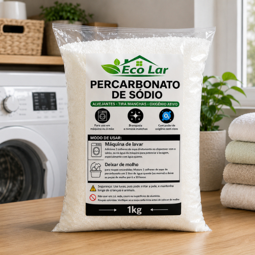 Percarbonato de Sódio 1kg – Remove manchas difíceis sem cloro
