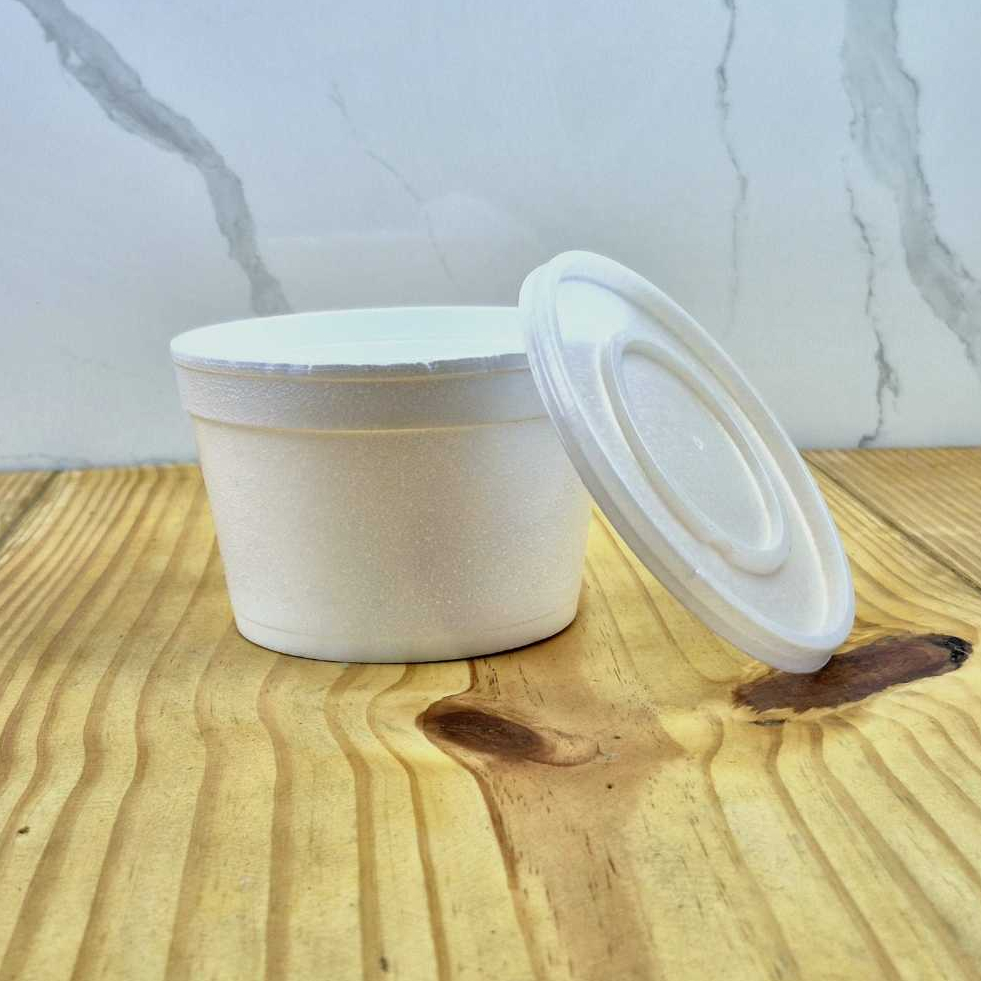 Pote Bowl Isopor Térmico Delivery 473ml Darnel - Opção: Com ou Sem Tampa