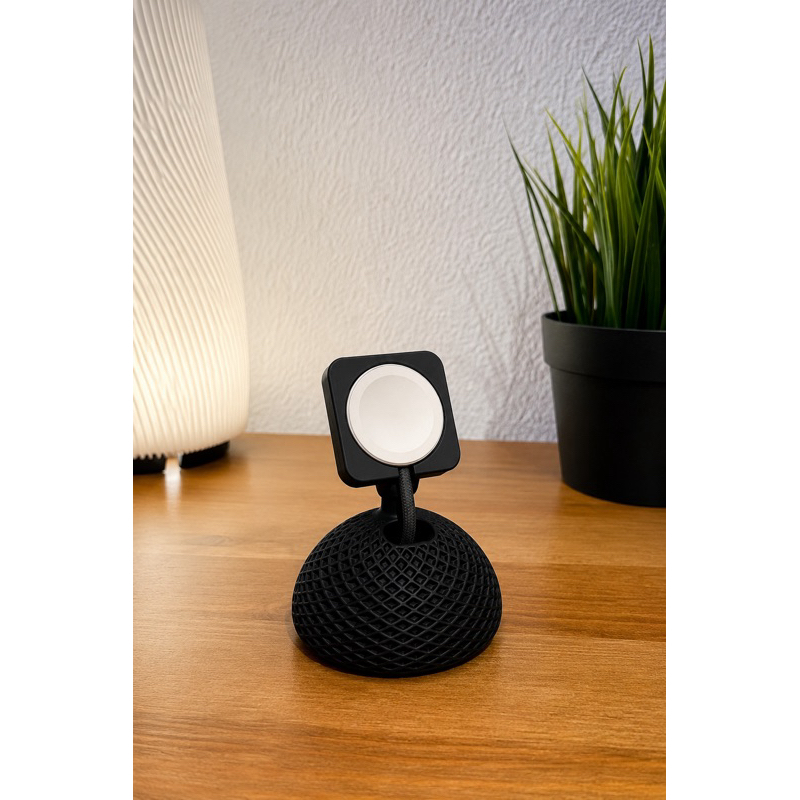 Suporte Apple Watch Minimalista Estilo iMac Vintage | Impresso em 3D | Base Premium Decorativ