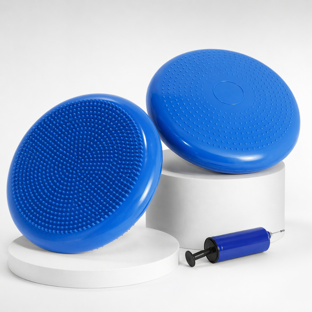 Disco de Equilíbrio Inflável 33cm com Bomba - Almofada Pilates, Reabilitação e Fitness - Lorben