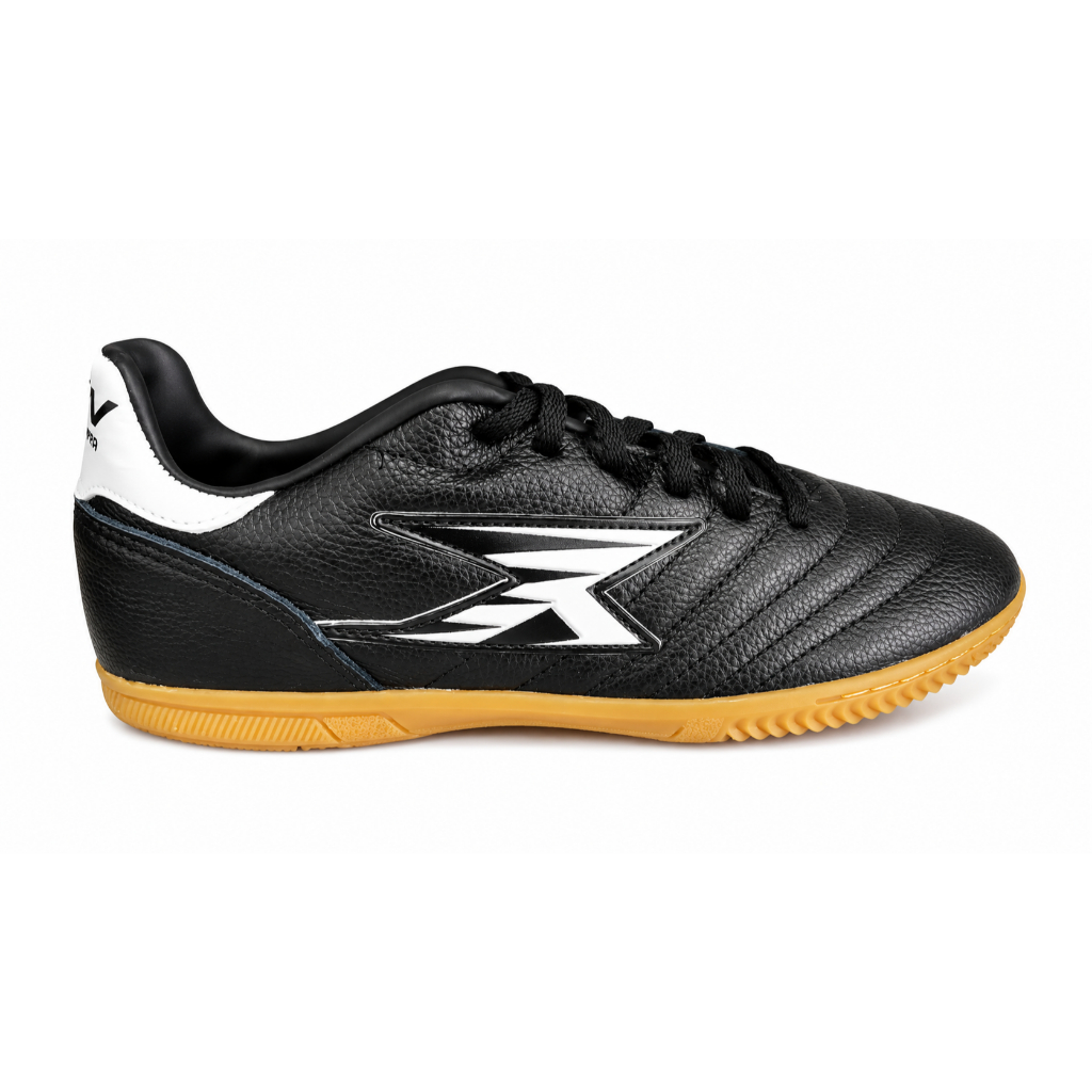 CHUTEIRA OXN VICTORY2 FUTSAL XGRIP BORRACHA ADULTO-PRETO/BRANCO