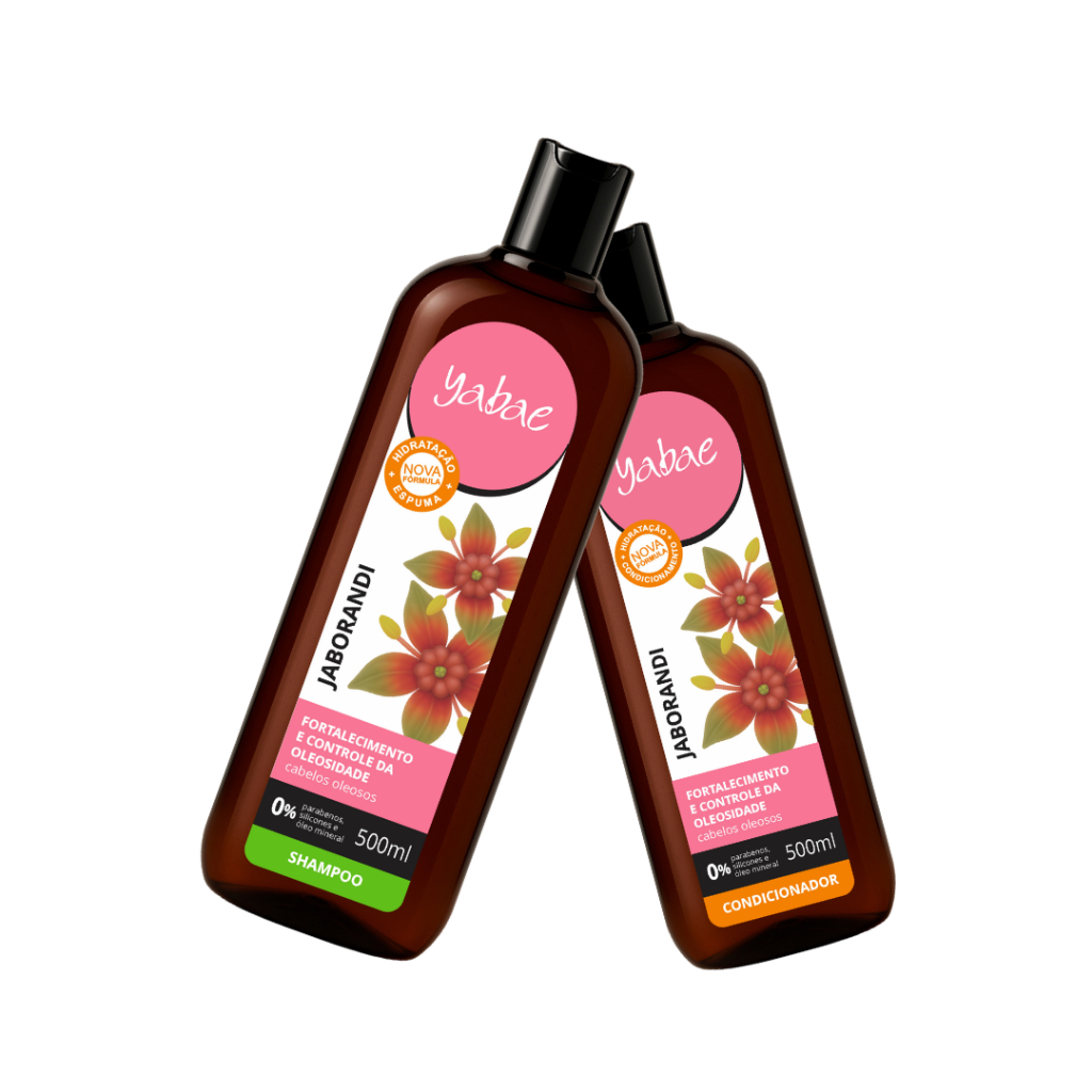 Shampoo e Condicionador Camomila, Babosa, Bambu, Guaxima e Jaborandi 500ml - Yabae