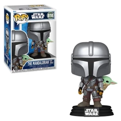 FUNKO POP STAR WARS: THE MANDALORIAN & GROGU - THE MANDALORIAN WITH GROGU 818 NOVO ORIGINAL