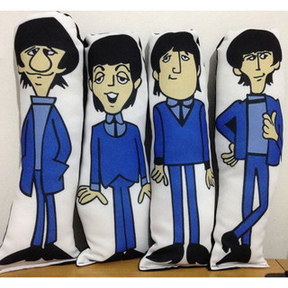 Kit 4 Bonecos Almofada Beatles rock musica Presente criativo