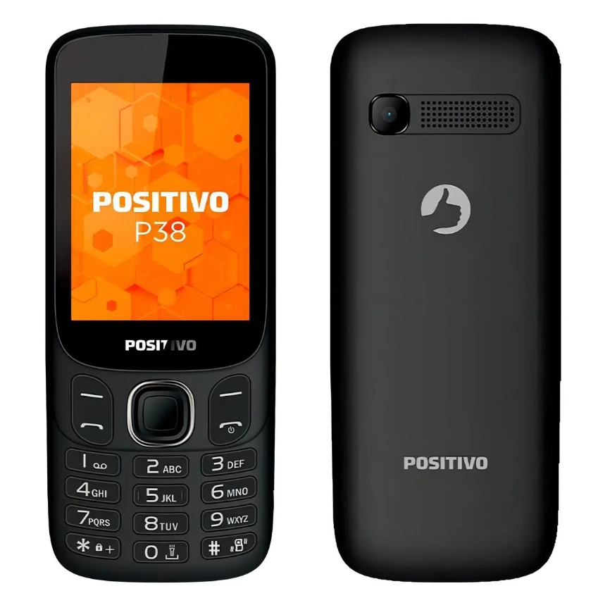 Positivo P38 Dual SIM 64 MB preto 128 MB RAM