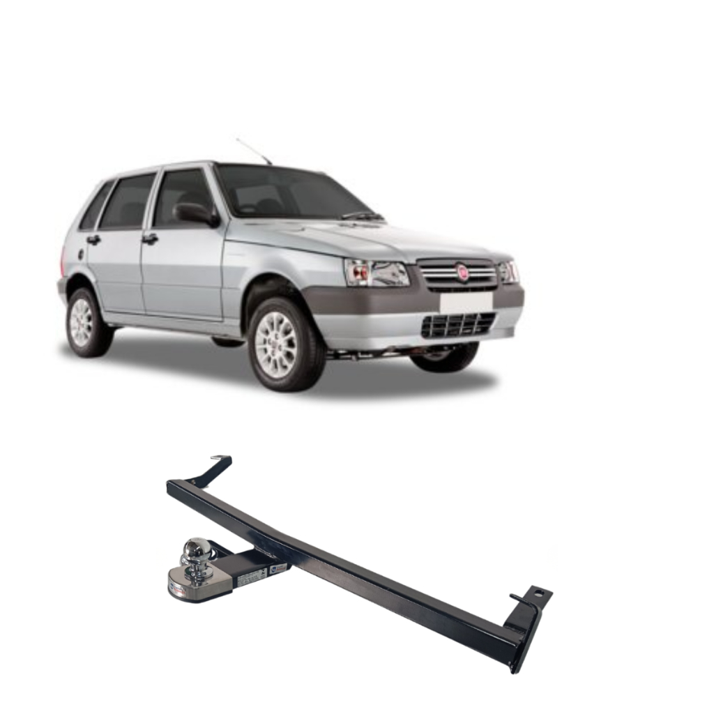 Engate Fiat Uno 2004 a 2015 Reforcel Reboque Rabicho Protetor 500KG