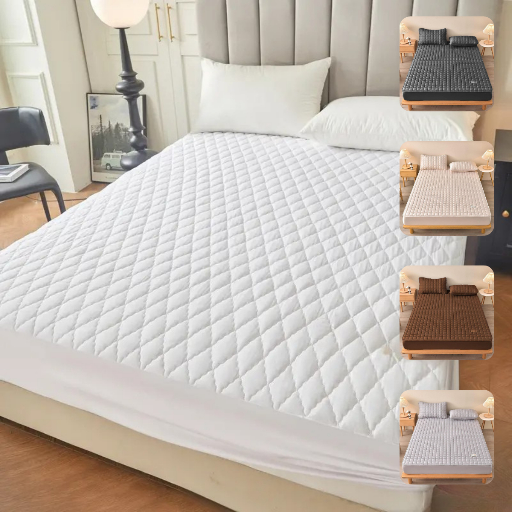 Capa Colchão Protetor Impermeável Matelado Toque Macio Solteiro Casal Queen King Antiácaro Líquidos Luxo Premium