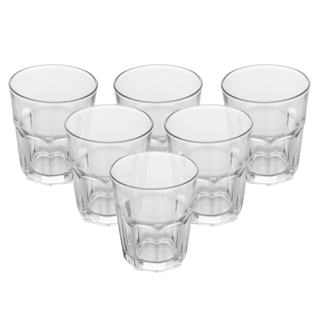 Jogo 6 Copos Baixos de Vidro Allure 310ml Wolff