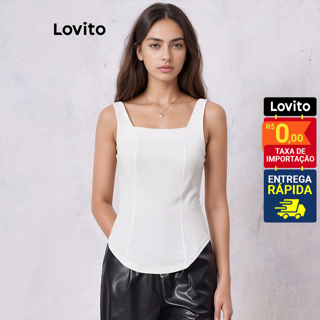 Lovito Top Regata Feminina Lisa Corset TKNS31EX080 · foto 2