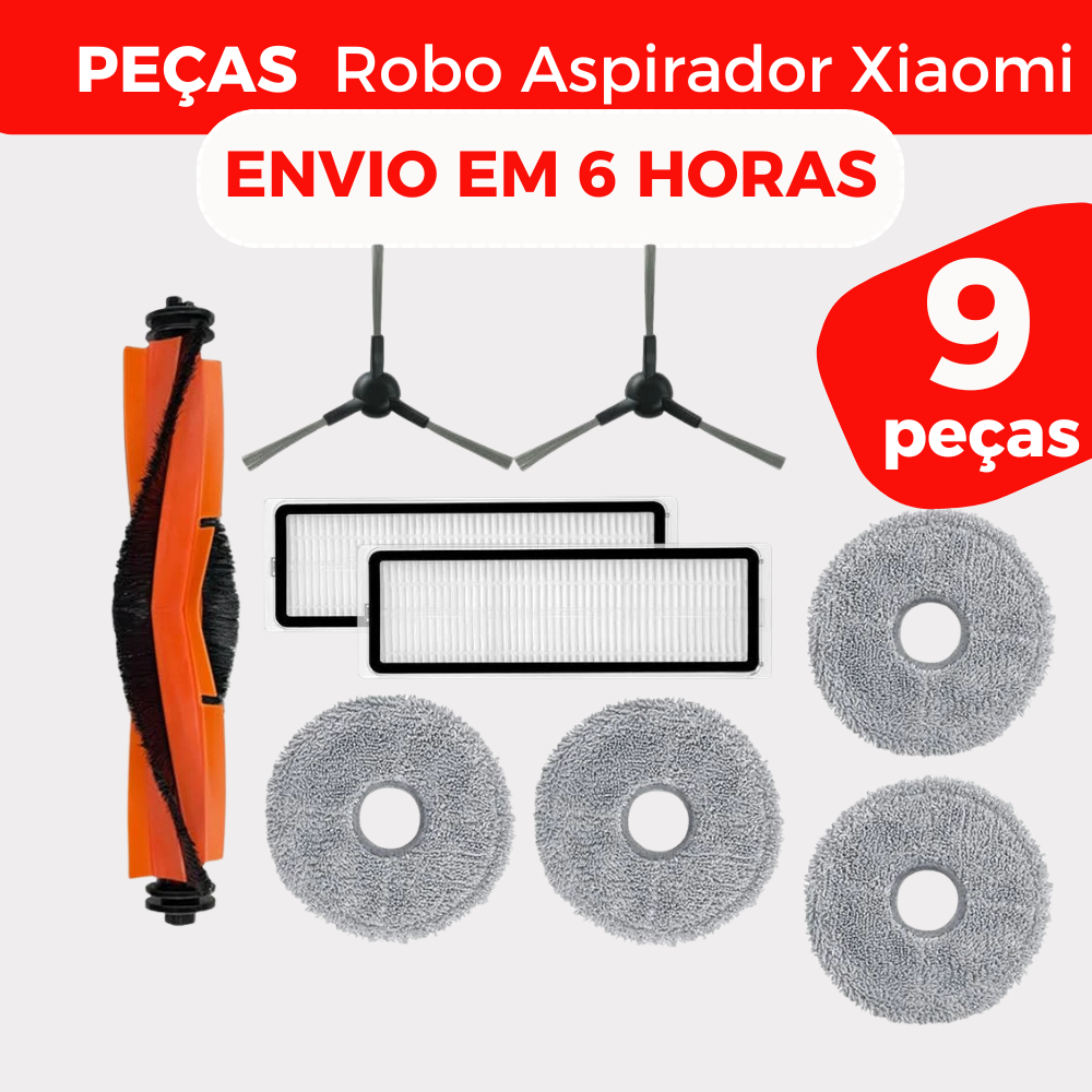 Kit Acessórios de Reposição Compatível Peças do Robô Aspirador Xiaomi Robo …
