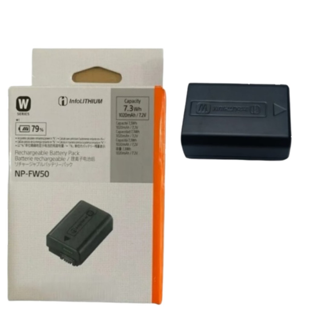 Bat.eria NP-FW50 para Câmeras Sony 7.2V Alta Performance Compatível A6000 A6400 A7 A7II A7R RX10 NEX