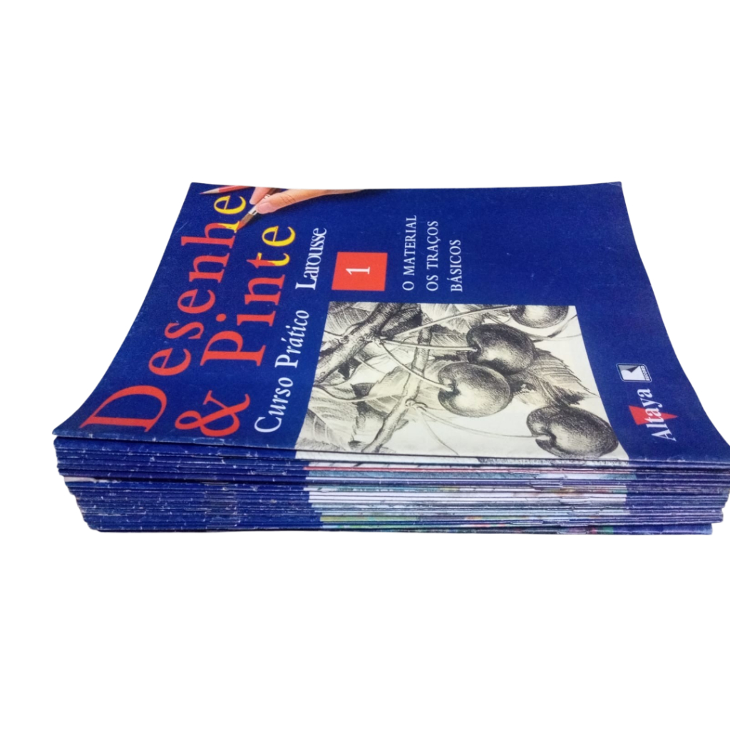 28 Revistas Desenhe e Pinte - Curso Platico Larousse - Volume 1 a 22 mais Volume 29, 31, 33, 34, 35, 36