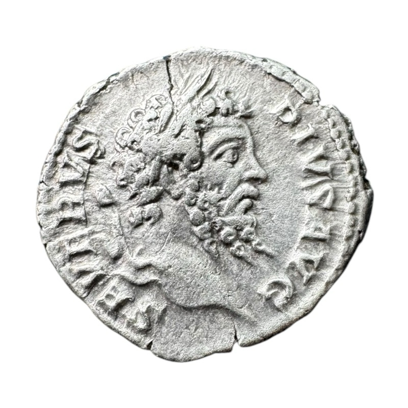 (951) Império Romano; Imperador Septimus Severus; Data 202 - 210; Moeda Denário em prata VOTA SVSCEPTA XX Roma Romana