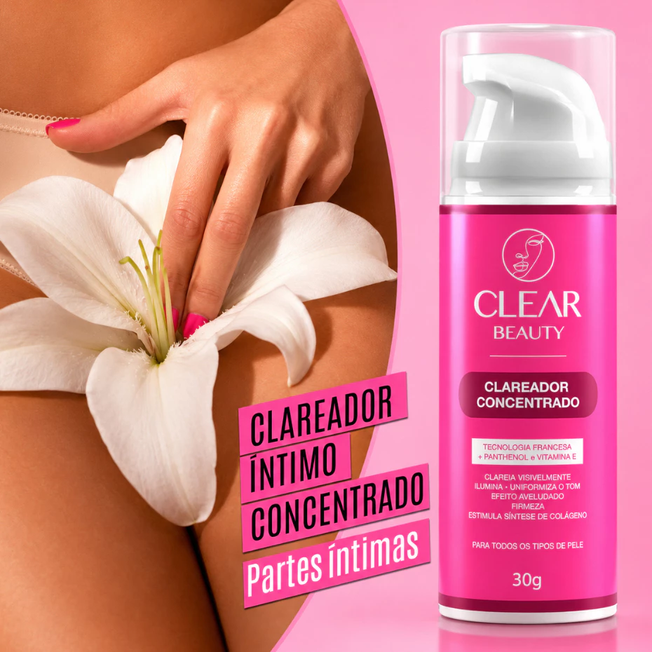 Clareador Intimo Clareador de Manchas na Pele Virilha e Axila e Partes Intimas - Clear Beauty — imagem 1