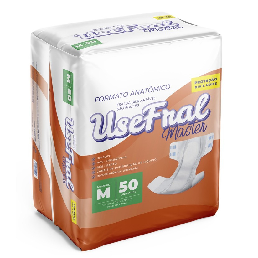 FRALDA GERIATRICA USEFRAL HIPER M C/50  - Entrega Rápida