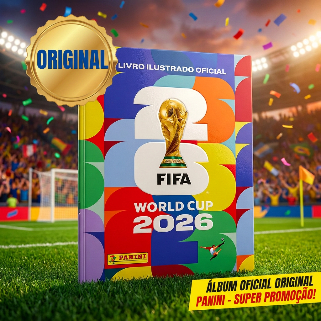 Álbum Oficial Copa do Mundo 2026 FIFA Panini Capa Brochura Original