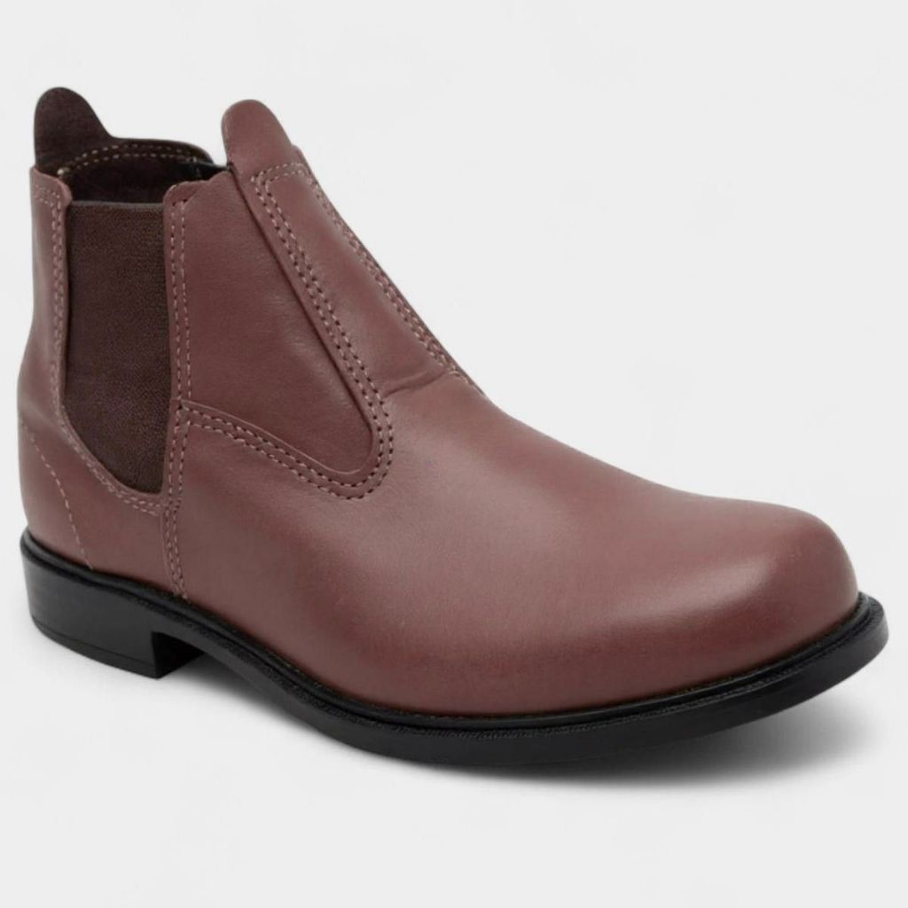 Botina Couro Raiz Masculina - Marrom