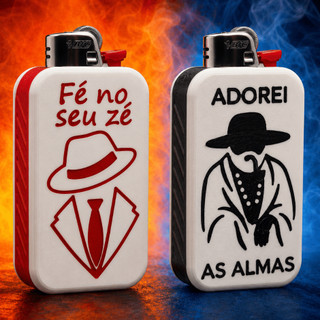 Capa de Isqueiro BIC - Umbanda, Orixás, Preto Velho, Malandro, Iemanjá