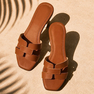 Sandália Chinelo Rasteirinha Feminina H Simples Dia a Dia Casual Barato Moda Verão Blogueira Birken