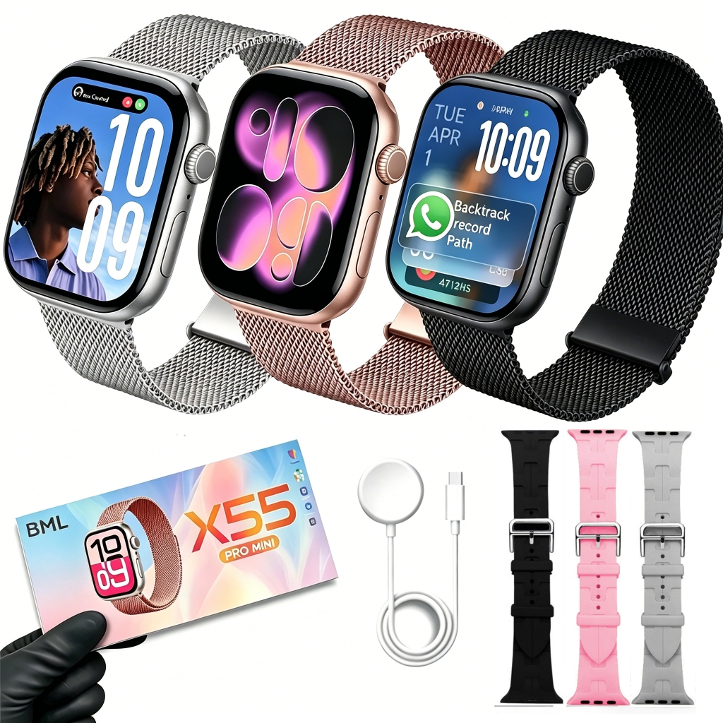 Smartwatch relógio 2026 X55 PROMINI (coloca foto na tela) relógio inteligente esporte Nfc Monitoramento de Saúde