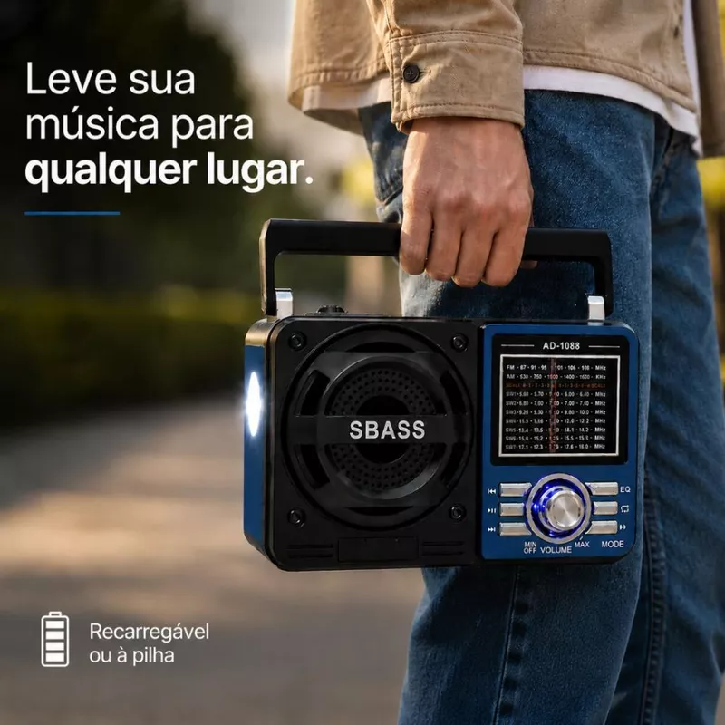 Rádio Portátil FM AM — foto 9
