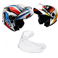 Viseira Transparente Cristal Capacete Helt New Hippo Articulado Polivisor