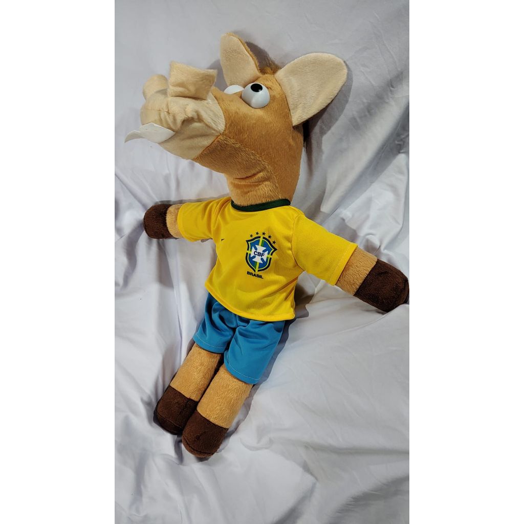 Cavalo do Brasil seleção brasileira 60cm grande Pelúcia