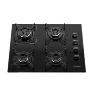 Cooktop Itatiaia Essencial 4 Bocas Preto – Bivolt 127/220V - Acendimento Automático