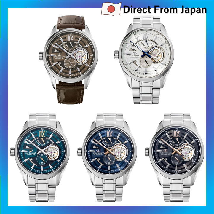 [ORIENT STAR] Relógio Automático Moderno Esqueleto Mecânico Fabricado no Japão Masculino RK-AV0137S Branco