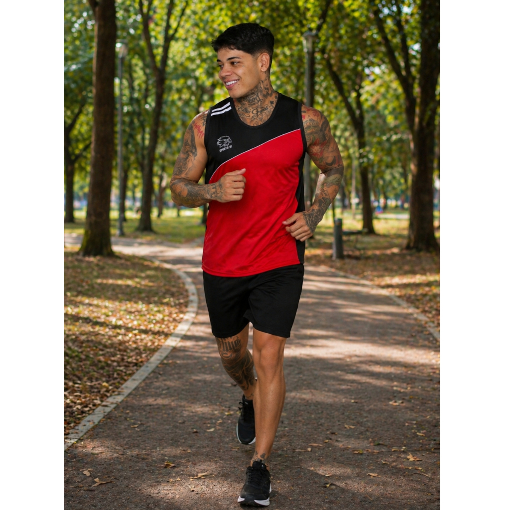 KIT 4 Camiseta Regata Dry Fit Masculina Academia Premium Corrida Academia Moda Fitness Camisas Esportivas Em Geral
