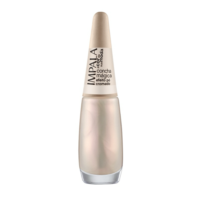Esmalte Impala Concha Mágica Efeito Pó Cromado
