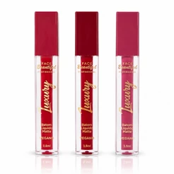 Batom Líquido Matte Vegano Linha Luxury Face Beautiful 3,8ml