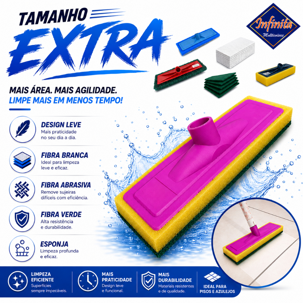 Lava piso mop esfregão limpeza banheiro vidro porcelanato box