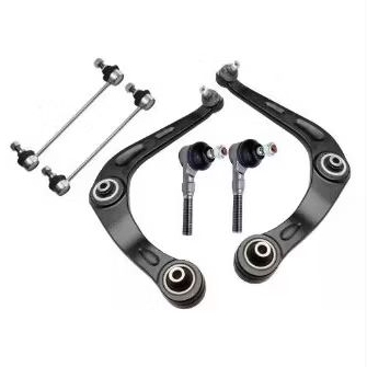 Kit 2 Bandeja Balança 2 Terminal Direção 2 Bieleta Peugeot 206/207 completo com pivô