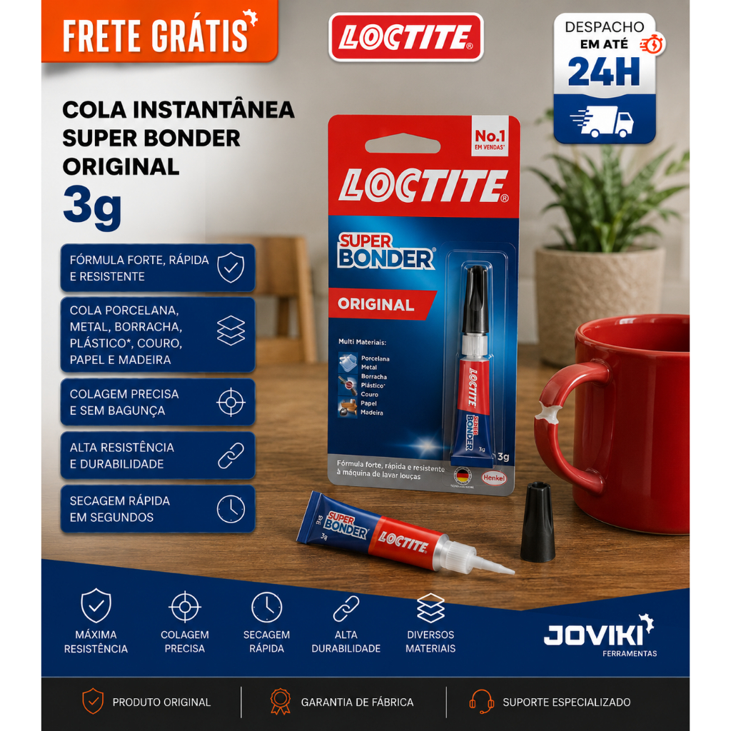 Cola Super Bonder Original 3g Loctite