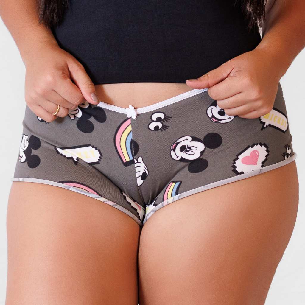 Kit 5 Shortinhos Calcinha Super Confortável Microfibra Bermuda Para Usar Com Vestido Para Dormir
