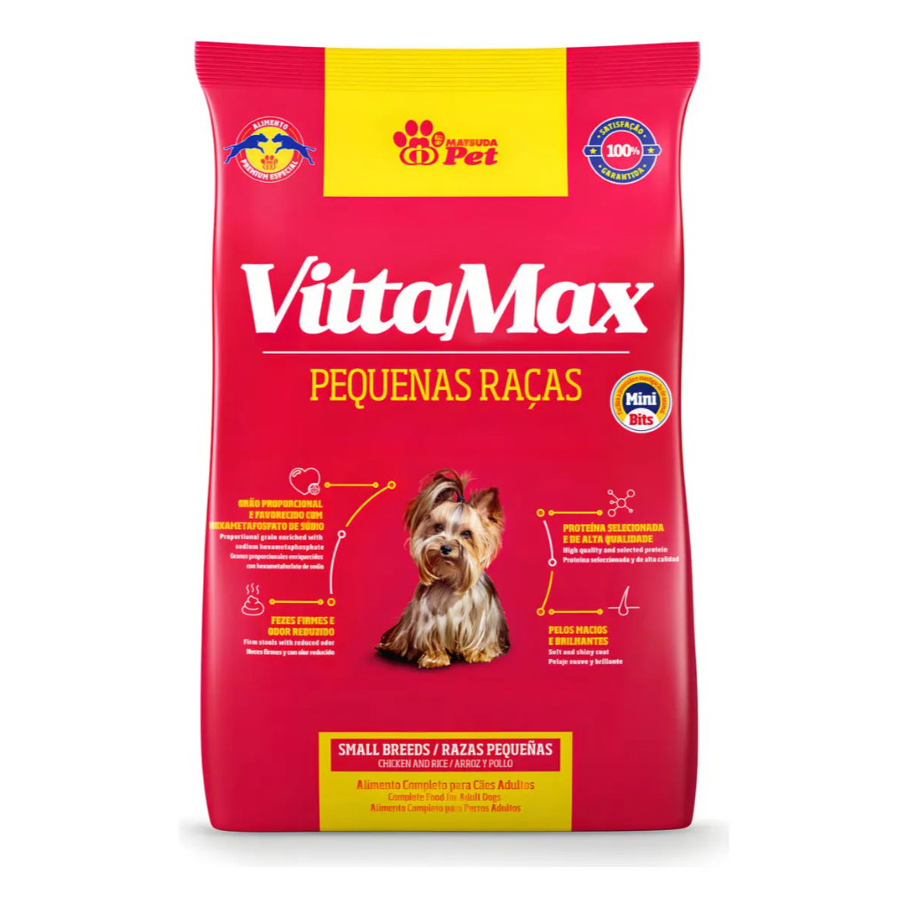 Ração Vittamax Cachorro Raça Pequena Premium Especial 10,1kg