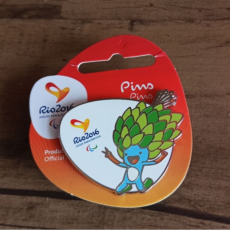 Pin Oficial Jogos Paralímpicos Rio de Janeiro 2016 - Mascote Tom